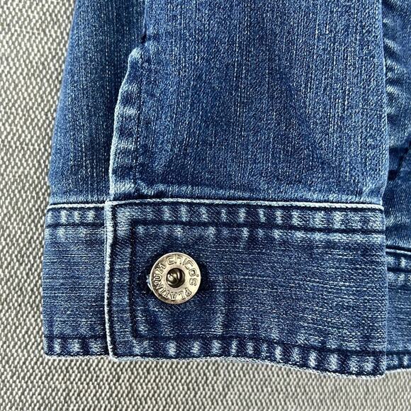 Chico’s Platinum Denim Button Up Blue Jean Jacket Stretch Size 0 (US Small)‎ - Picture 5 of 8